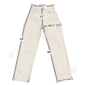 Reformation Jeans Womens 24” White Denim Amy High Rise Straight Leg thumbnail 5