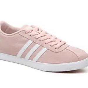 Adidas Women's Neo Courtset Sneakers Dusty Pink White Soft Size 7.5 Fashion EUC thumbnail 3