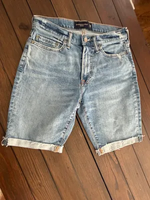 Abercrombie & Fitch Women’s Size 28 Denim Shorts High Rise Jean Shorts Stretch thumbnail 3