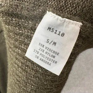 Kerisma High Low Sleeveless Tunic Sweater Women's S/M Olive Green Sleeveless thumbnail 6