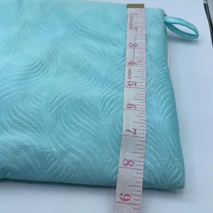 Vintage padded intimates bag. Satin with rose decor. thumbnail 4