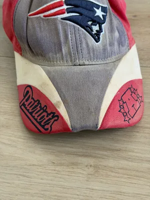 New England Patriots NFL Team Apparel Baseball Cap with Logo and Embroidered Det thumbnail 3