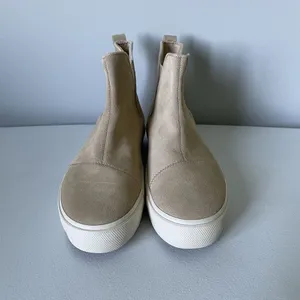 TOMS Fenix Platform Chelsea Shoes Ankle Booties Oatmeal Cream Tan Women's 10 thumbnail 4