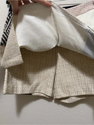 NWT Anthropologie Elevenses Textured Geometric Skort Size 6 $108 Retail thumbnail 3