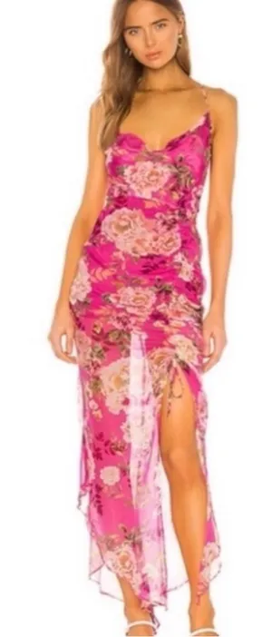 Sau Lee Fredia Pink Floral Dress Size 2 thumbnail 1