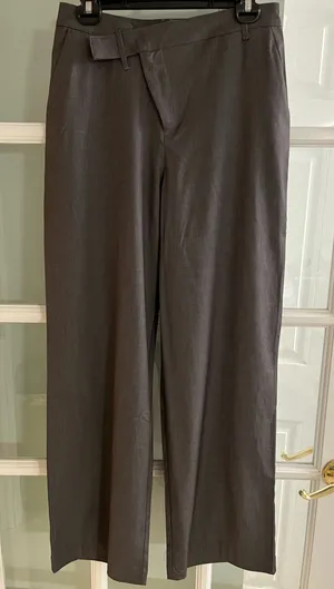 NWOT LE LIS Gray Wide-Leg Trousers, High-Waisted thumbnail 1