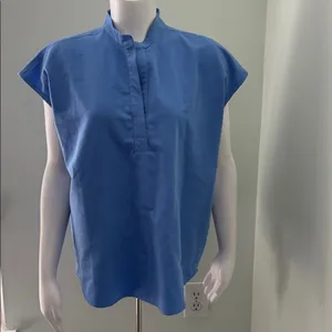 Figs Blue Rafaela Scrubs Top Small thumbnail 3
