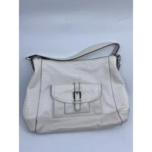 COACH Large White Leather Tote Bag thumbnail 2