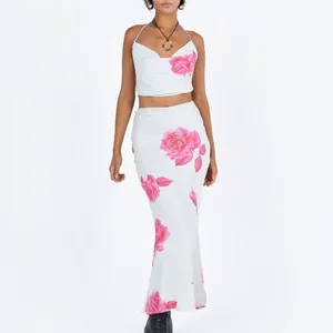 NWT Princess Polly Karalle Skirt Set Cream / Pink Size 12 thumbnail 2