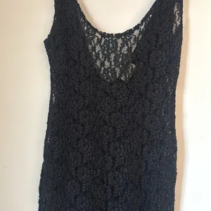 Vintage y2k Victoria's Secret Black Stretch Lace Sleeveless Sheath Dress - 80s thumbnail 6