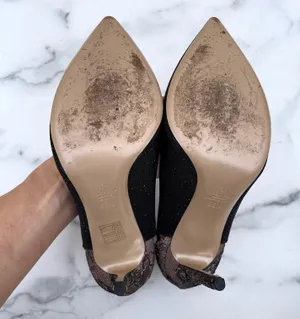 Valentino lace and caviar crystal pumps heels size IT 38.5 US 8.5 thumbnail 11