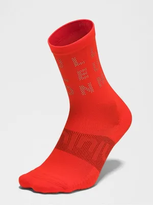 lululemon athletica unisex Power Stride Crew Socks with Logo Reflective Detail M thumbnail 1