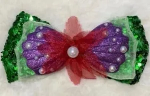 Disney parks princess ariel the little mermaid interchangeable minnie ears bow thumbnail 1