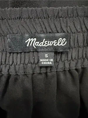 Madewell Black Women's Wrap Mini Skirt thumbnail 3