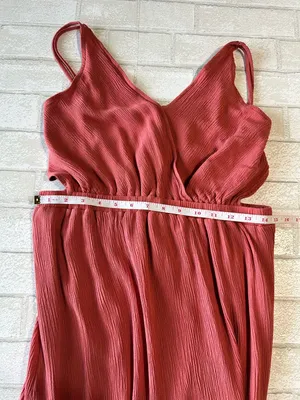 Lulus Rust V-Neck Maxi Dress with Side Slits thumbnail 8