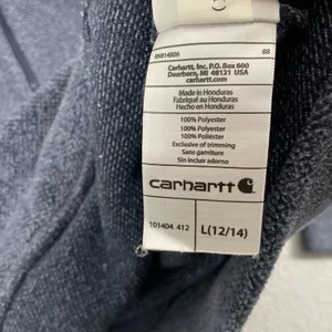 Carhartt Kentwood Fleece Full Hoodie Women L Gray Full Zip thumbnail 5