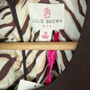 NEW Julie Brown Reina‎ Ruffle Scoop Neck Sheath Dress 12 thumbnail 5
