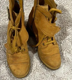 Timberland Kori Park Womens 9 Wheat Nubuck Suede Leather 6in Lace Up Heel Boot thumbnail 1