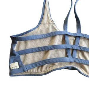 Vuori Light Blue Yosemite Sports Bra Size: L thumbnail 3