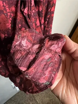 Free People All The Right Ruffles Red‎ Floral Boho Romper thumbnail 6