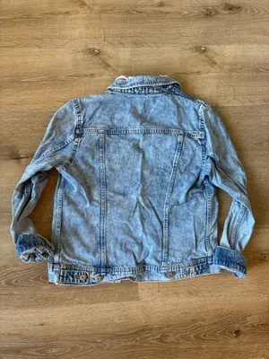 Light Blue Denim Distressed Jean Jacket thumbnail 5