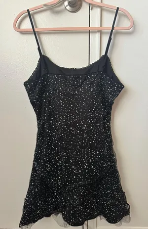 Altar'd State Black Sparkly Dress thumbnail 5