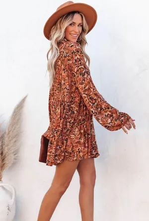VICI | Mind Over Matter Paisley Button Down Dress thumbnail 5