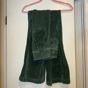Pilcro and the Letterpress Green Corduroy Bootcut Trousers thumbnail 5