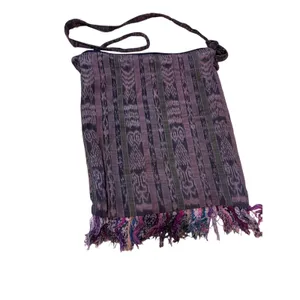 Tapestry Boho Woven Shoulder Bag Floral Fringe Multicolor thumbnail 5