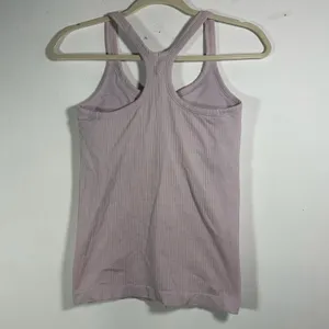 Lululemon‎ Ebb to Street Tank Top Light Purple Ribbed Racerback Built in Bra 6 thumbnail 2