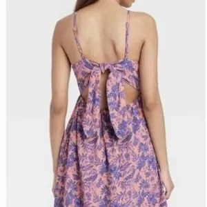 Universal Thread Boho Floral Tie-Back Midi Dress Cottagecore Garden Party XXL thumbnail 4