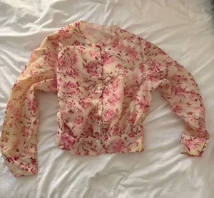 Floral button up top Pink Size M thumbnail 1