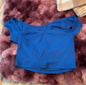 Amazon blue square neck top thumbnail 2