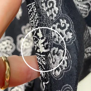 Vintage 90s Slip‎ Dress Women Sleeveless Retro Black White Floral Rayon Summer thumbnail 10