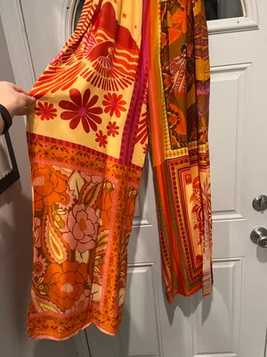 Farm Rio Forest Mixed Scarves Lenzing Ecovera Viscose Pants thumbnail 6