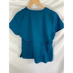 Greys Anatomy Blue Short Sleeve Pocket Scrub Top Size Medium thumbnail 3