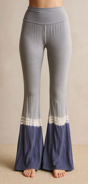 Anthropologie Nu Label blue white tie dye palazzo long Pants Size M Coachella Boho thumbnail 1