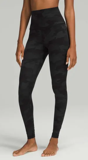 Lululemon Align High-Rise Pant 28” Heritage Camo Deep Coal Size 6 thumbnail 1