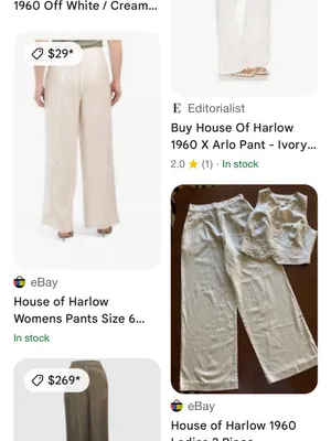 House of Harlow 1960 Sage Green Lightweight Pull-On Pant | Size Small New thumbnail 11