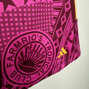 NWT Farm Rio Adidas Skirt Tropical Club Pink Fuchsia Magenta Graphic Print thumbnail 7