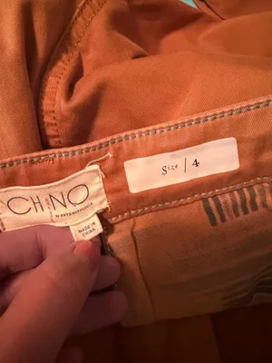 Anthropologie Pintucked Chino Trousers Pants Honey Size 4 thumbnail 6