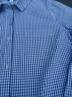 Ladies Large Old Navy Blue Check Blouse - never worn thumbnail 9