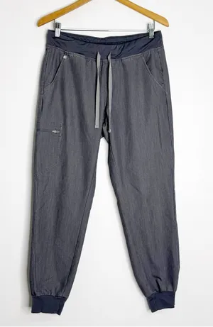 FIGS Zamora Jogger Scrub Pants Gray Size Medium Technical Collection thumbnail 1