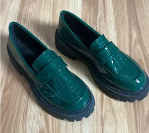 Emerald Snake Skin Loafers Green Size 9 thumbnail 1