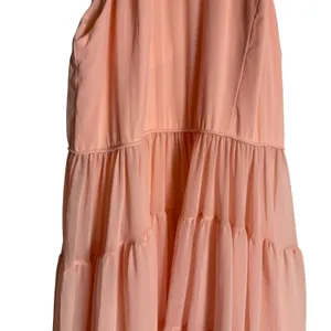 Mac Duggal Light Pink Tiered A-Line Halter Sleeveless Formal Maxi Gown Size 14 thumbnail 5