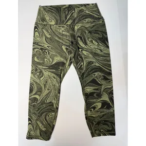 Athleta‎ Transcend 7/8 Tight 1X Sumi Marble Green Black Leggings thumbnail 3