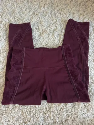 Lululemon Wunder Under Crop High-Rise Flocked 21" Leggings thumbnail 1