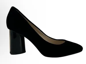 NEW Kate Spade Sybil Pumps Size 7.5 Black Velvet Heels‎ Rhinestones thumbnail 1