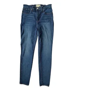 Madewell 10in High Rise Skinny Jeans Womens 28 Dark Indigo Denim Indie Sleaze thumbnail 10