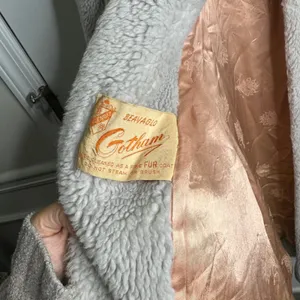 Vintage 1960s faux fur plush chubby coat Jackie O large winter opera‎ old money thumbnail 5